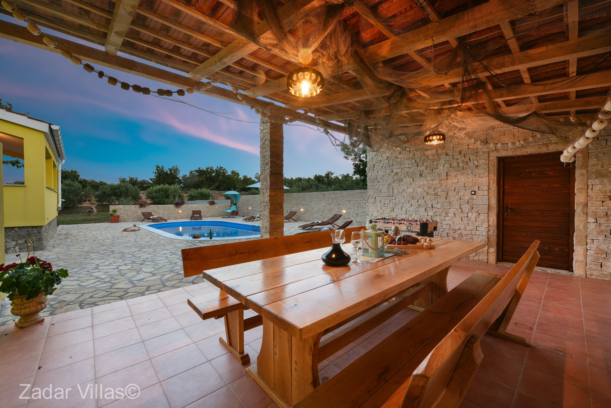 Property Image 2 - Dazzling Stone Villa with Pool Table near the Sea