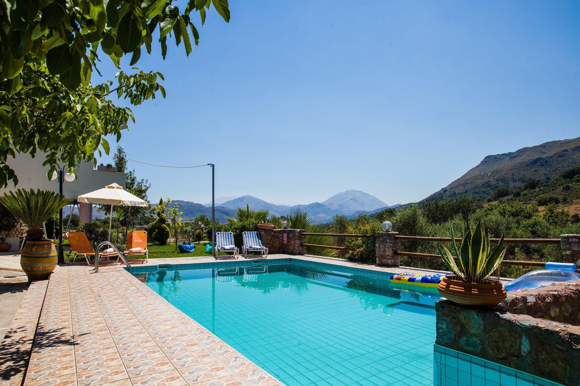 Private pool villa in beautiful countryside, Swimming pool area