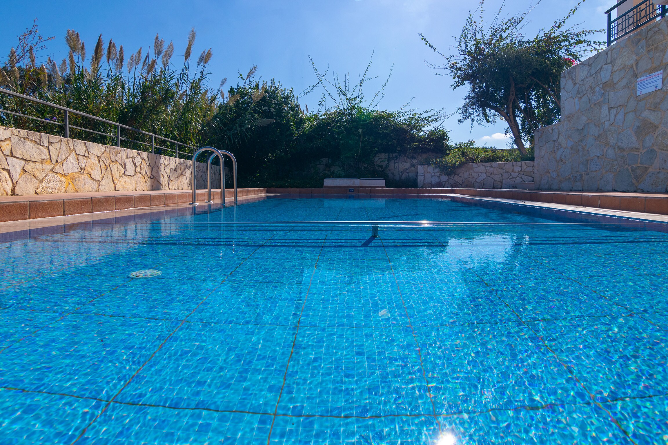 Swimming pool area of the villa in Walking distance to the beach, Near tavern, Chania, Crete