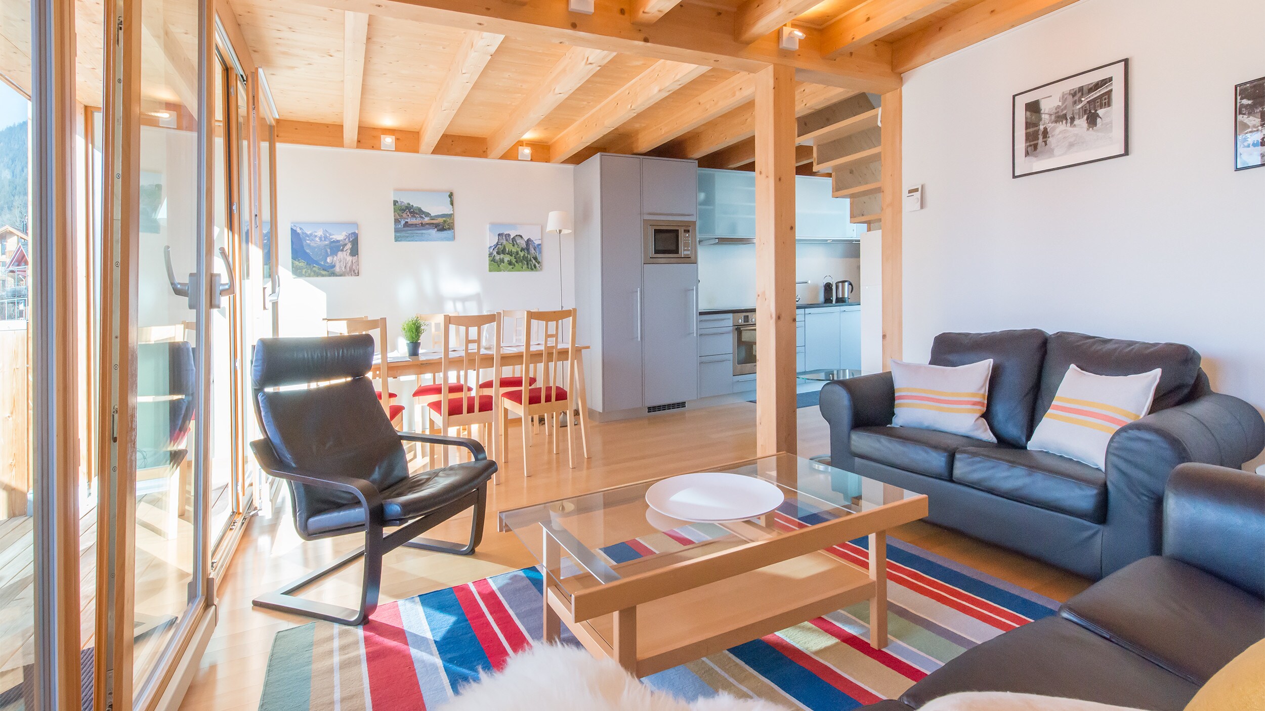 Penthouse Apartment 5 in Chalet Roossi. Book now with Alpine Holiday Services Property Management in Wengen.