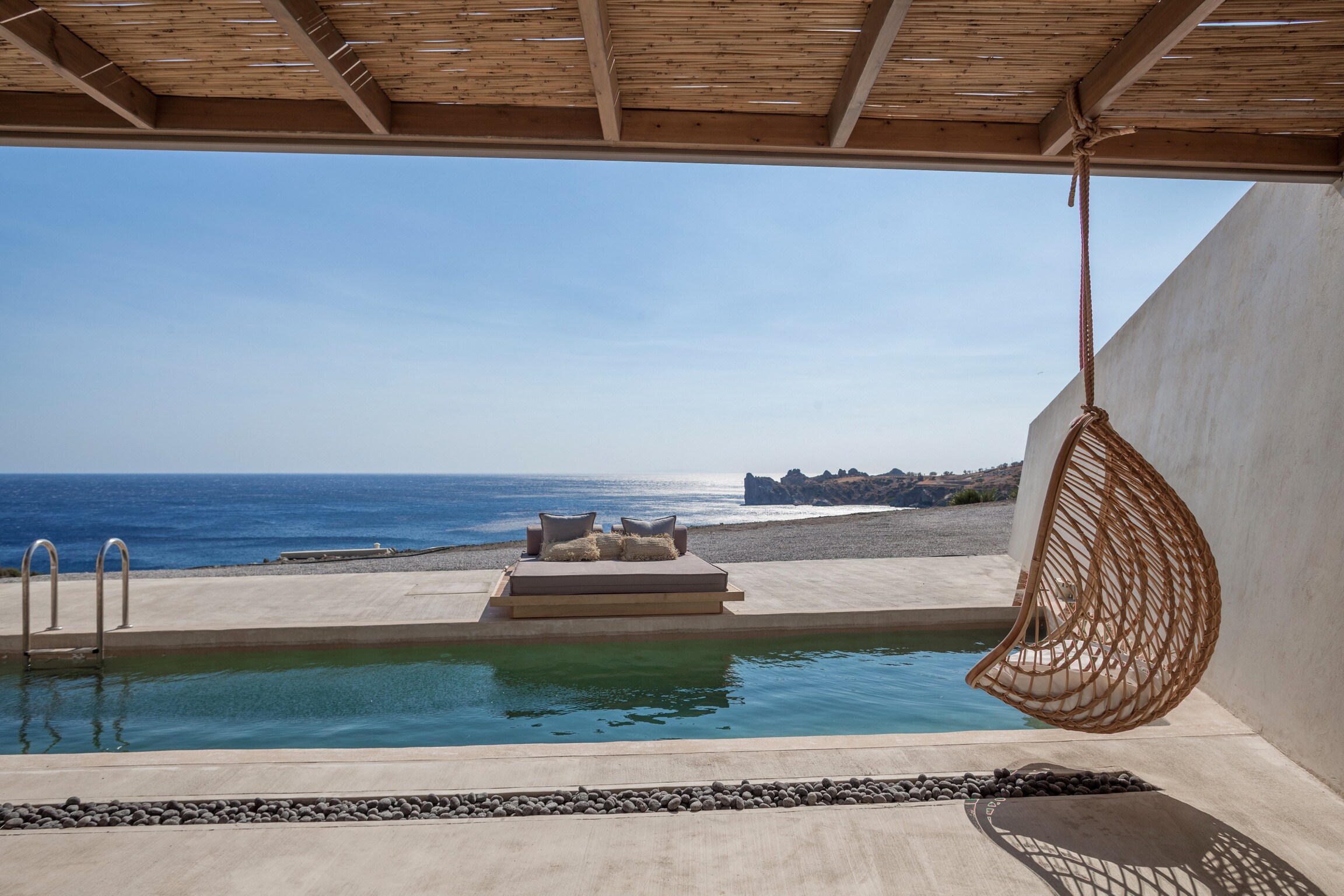 Swimming pool of Beach villa,Heated pool,Incredible view,Agios Pavlos,Crete