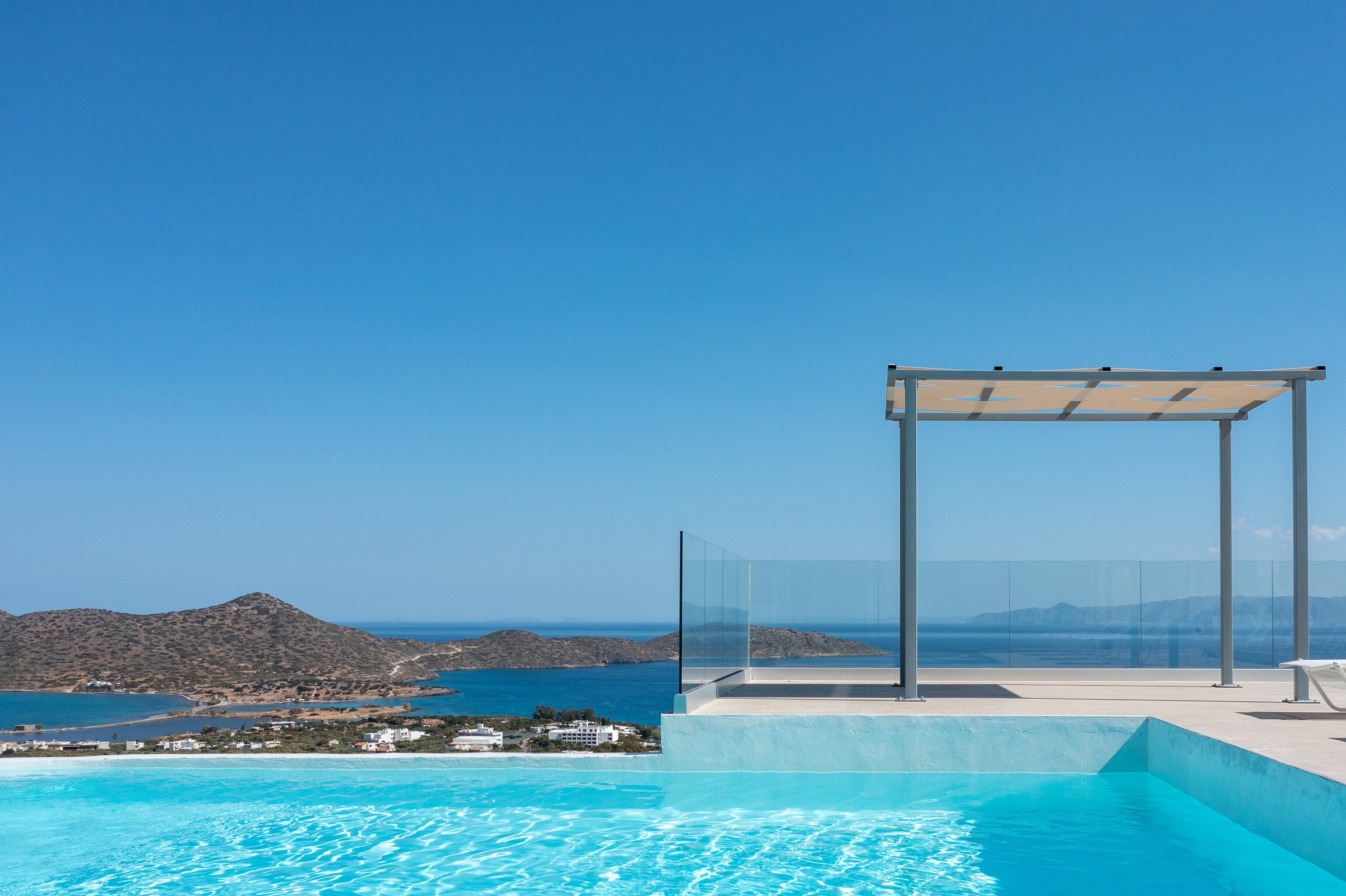 Private Swimming pool of New built,Private pool,Next to all amenities,Elounda,Crete,Greece