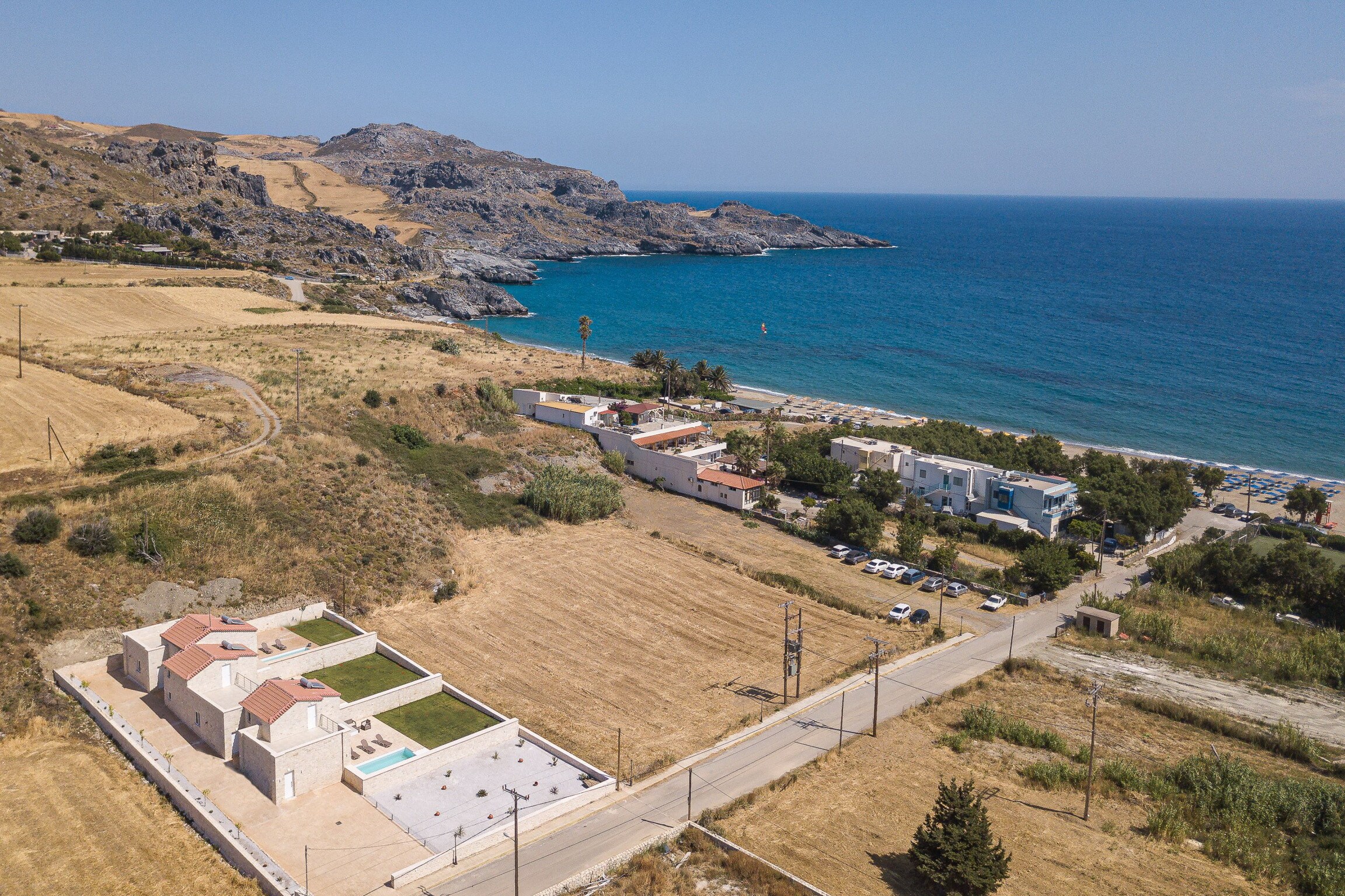 Bird's eye view of Private pool,Walking to beach & taverns,Damnoni,Plakias,Crete