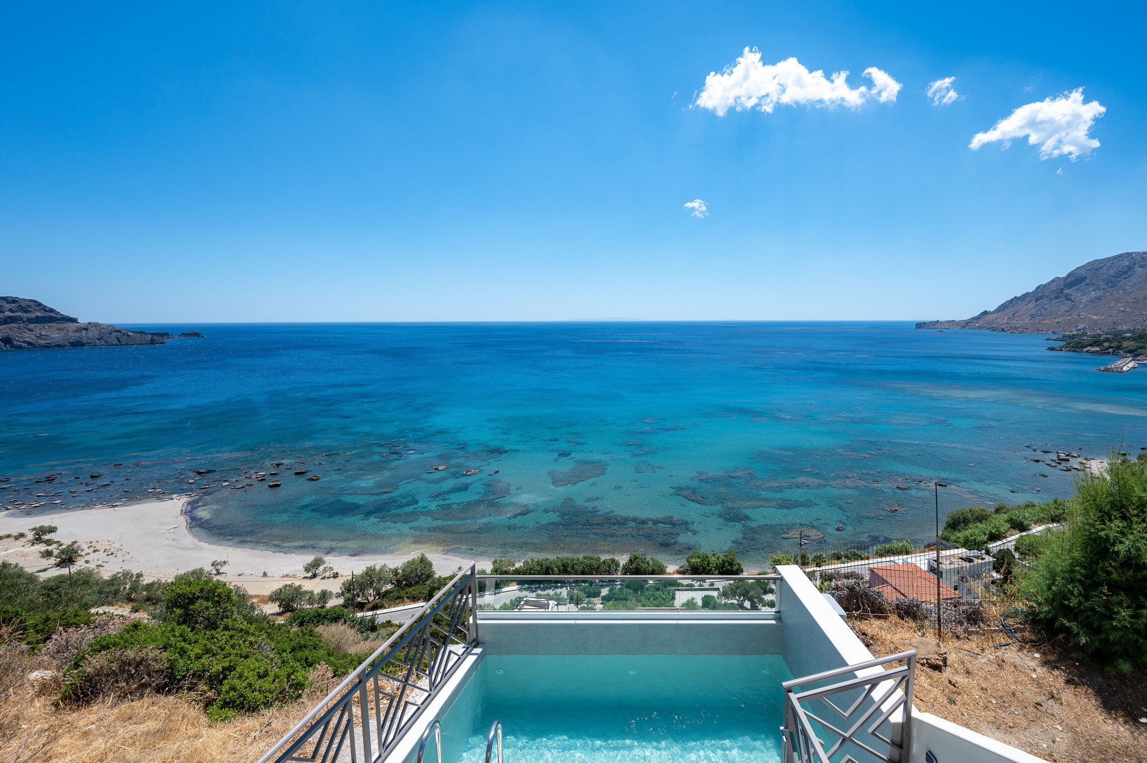 Sea view of Unobstructed sea view,Private pool,Next to beach and amentities,Plakias