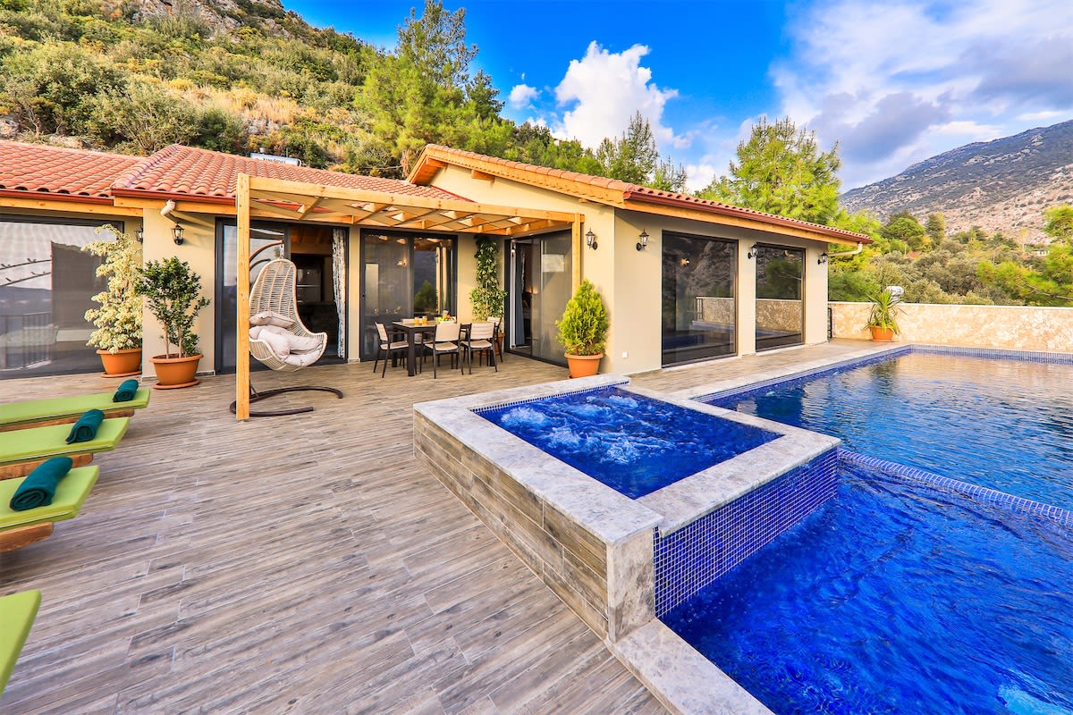 Property Image 1 - Exceptional Villa with Private Indoor & Outdoor Pool, Jacuzzi & Impressive View in Kalkan, Kas