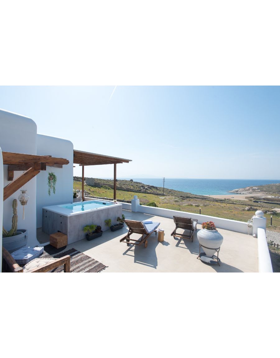 Property Image 2 - Evilia Mykonian Villa with fantastic Jaccuzi, Lia beach