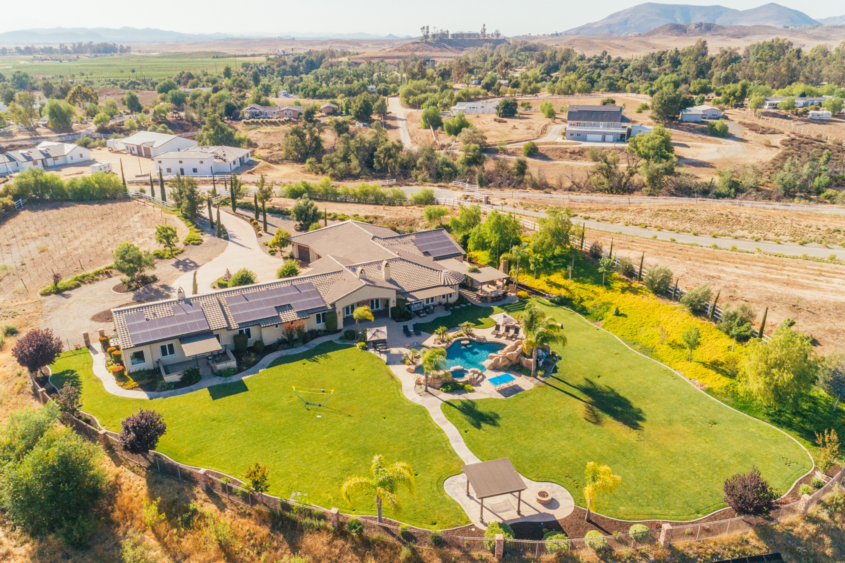 Aerial views of the stunning estate!