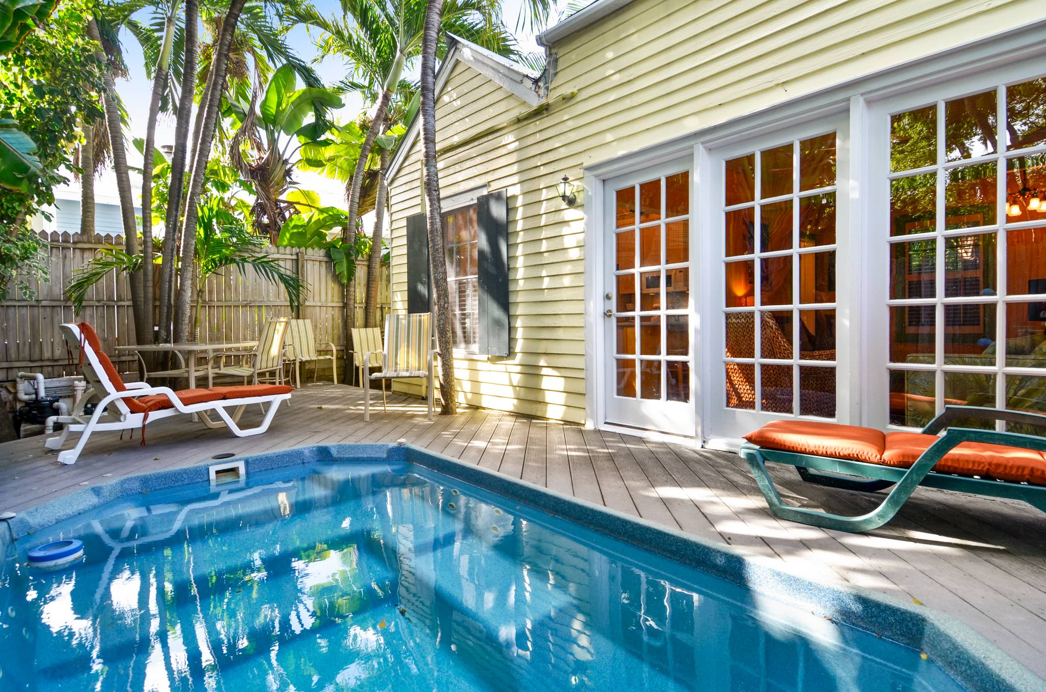 Your Key West escape with a backyard pool oasis.