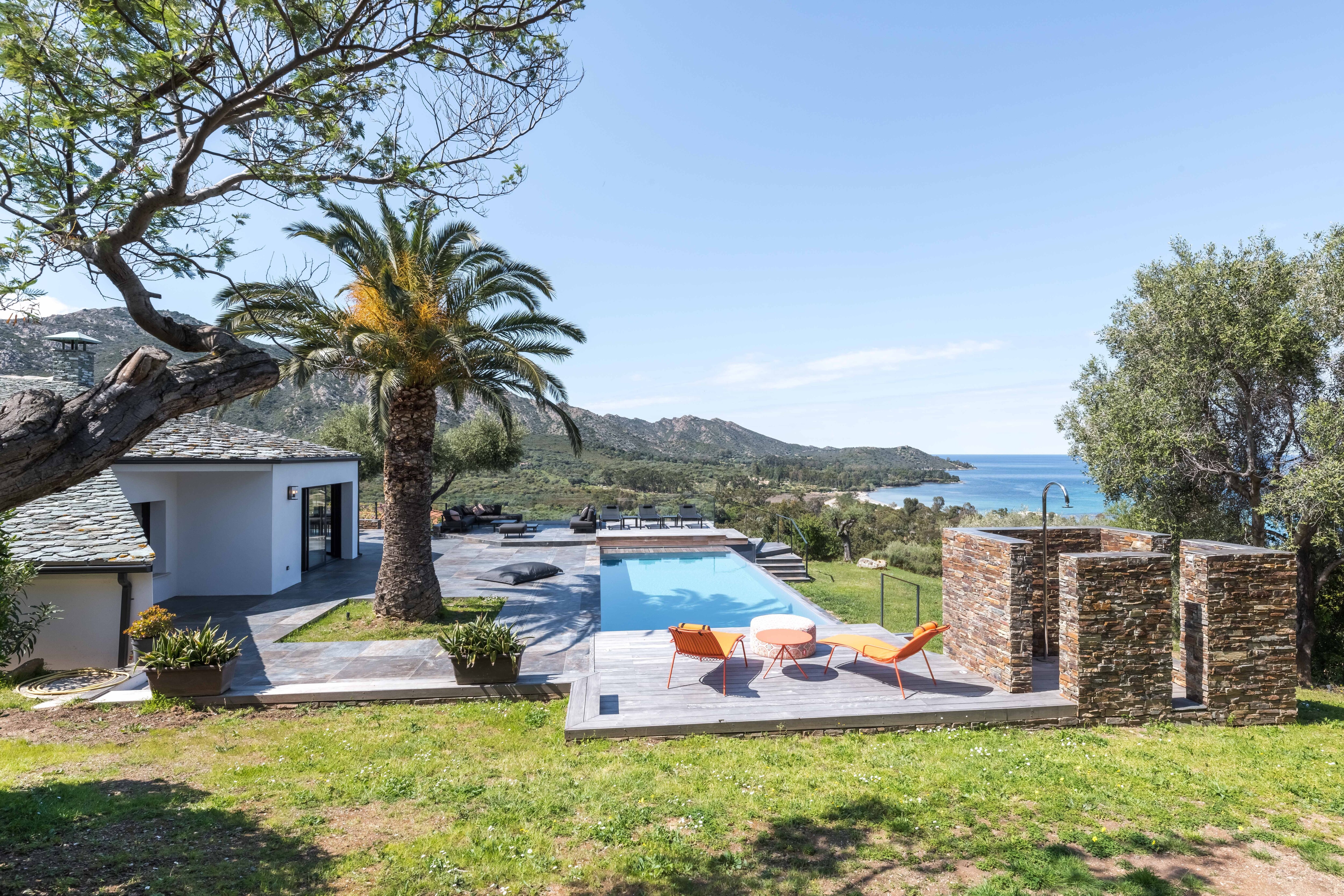 Property Image 2 - Stylish villa with heated pool, mountain and sea views