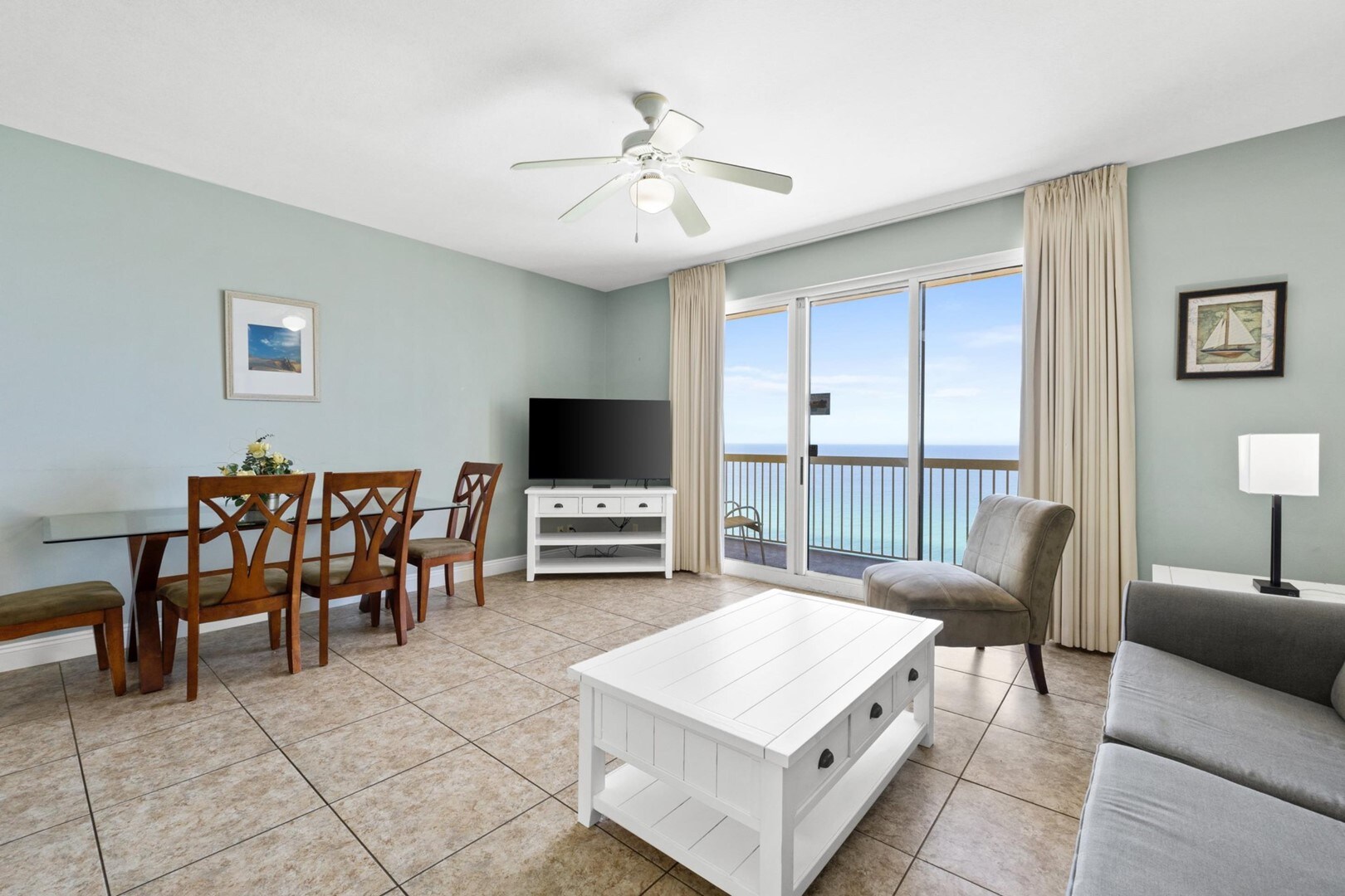 Living Area with Balcony