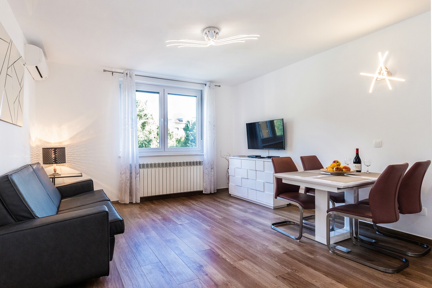 Our spacious and bright two-bedroom apartment located near the heart of the city center