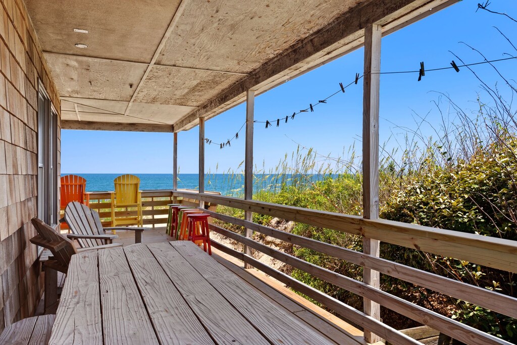 The wrap-around Deck is ideal for al fresco dining.