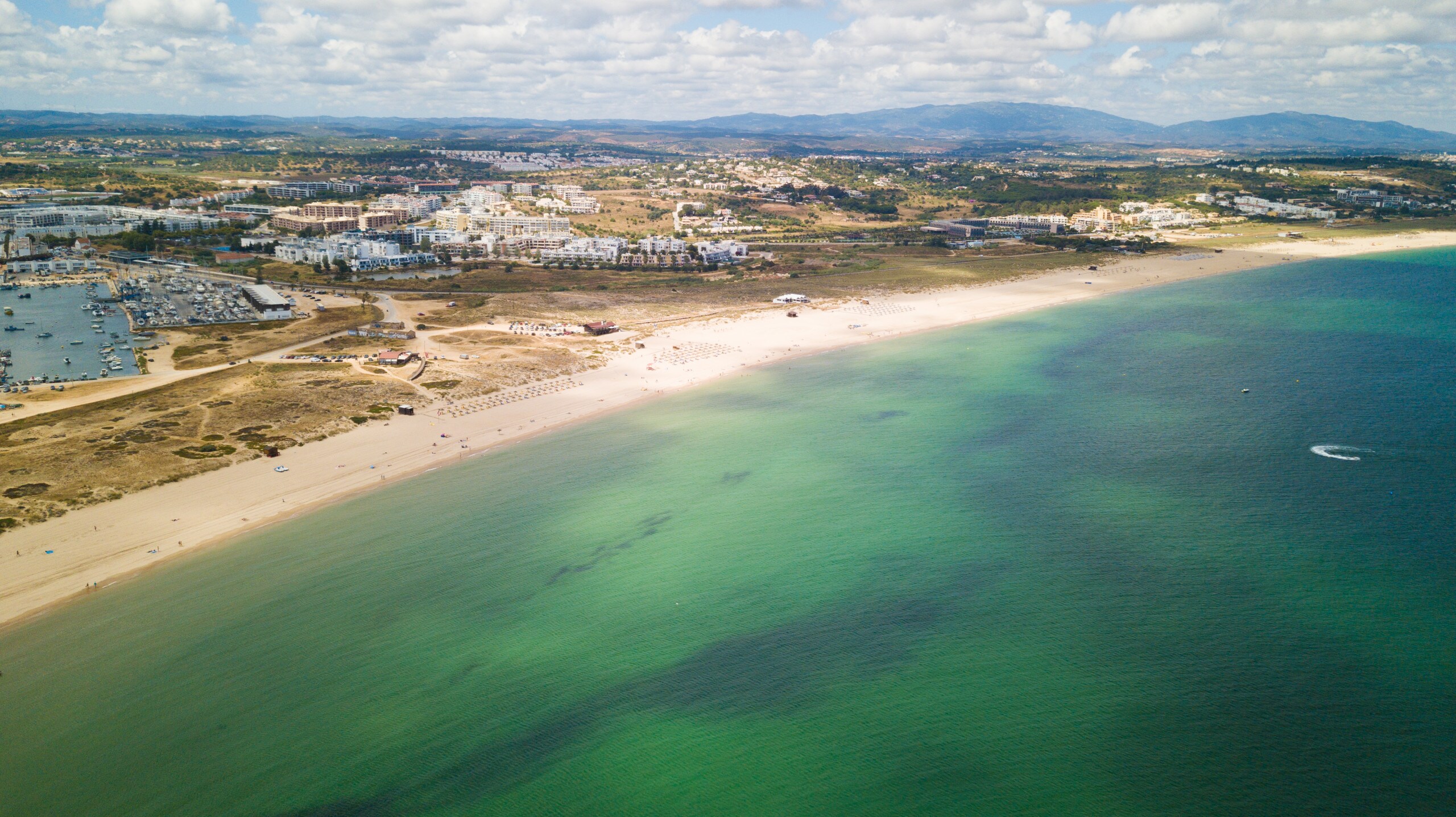 Aerial view of Meia Praia