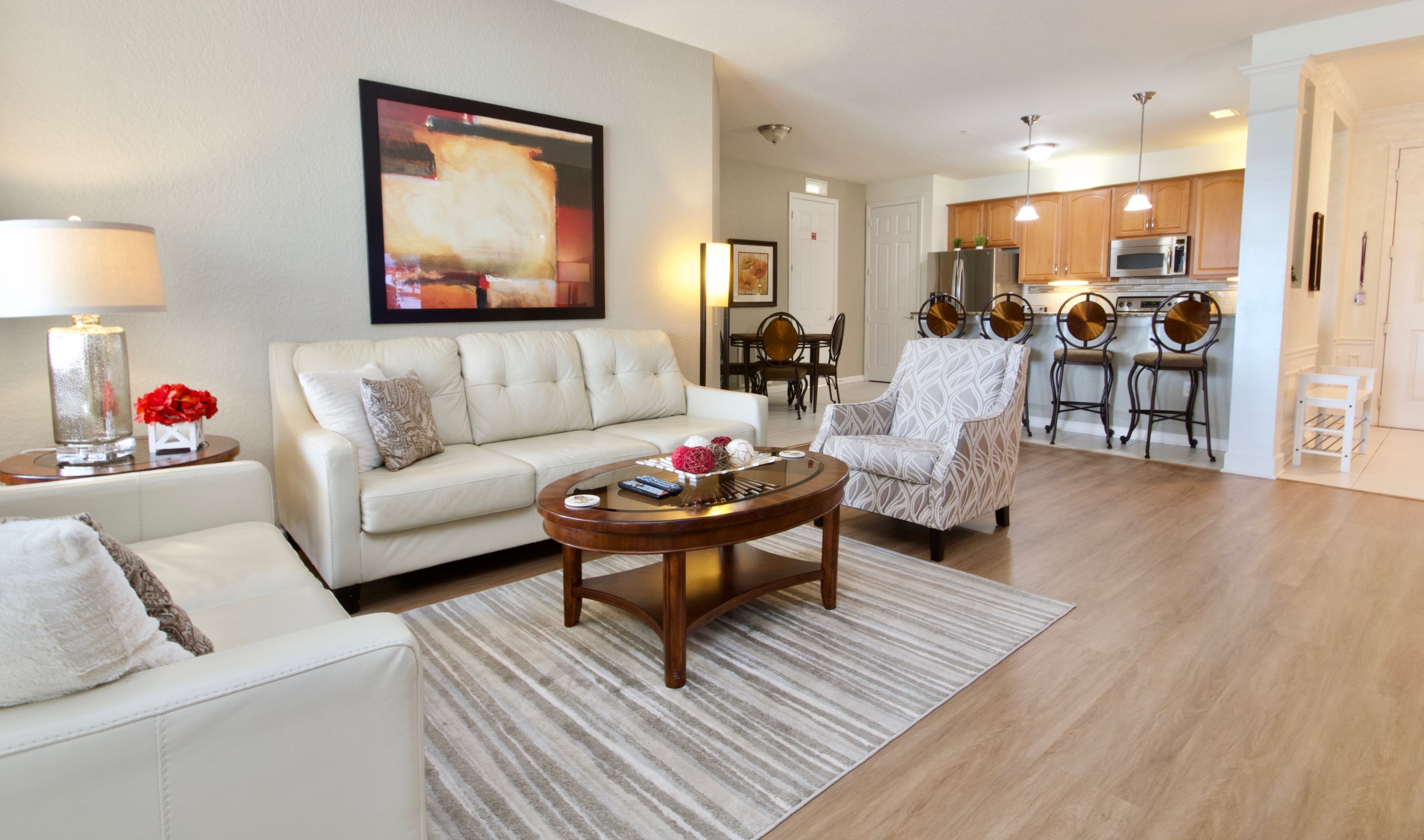 Open plan living area