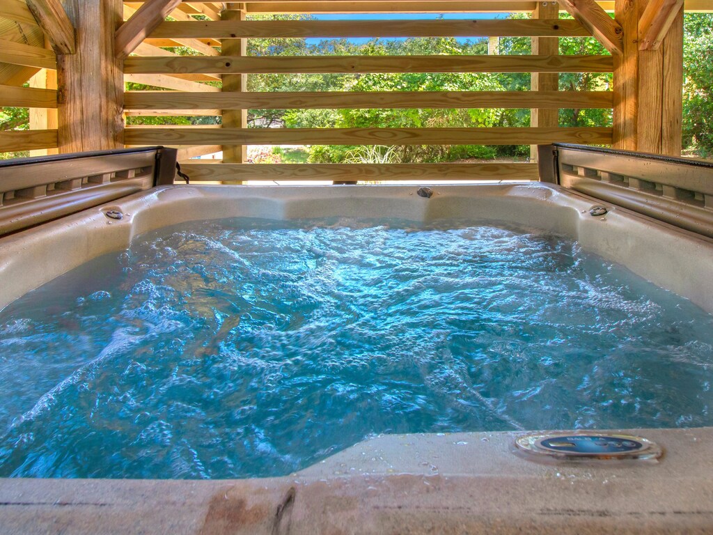Unwind in the bubbly Hot Tub.