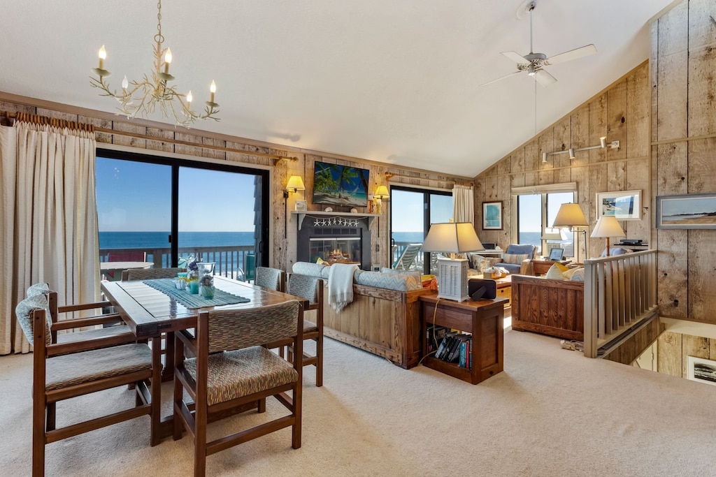 Top level with ocean views