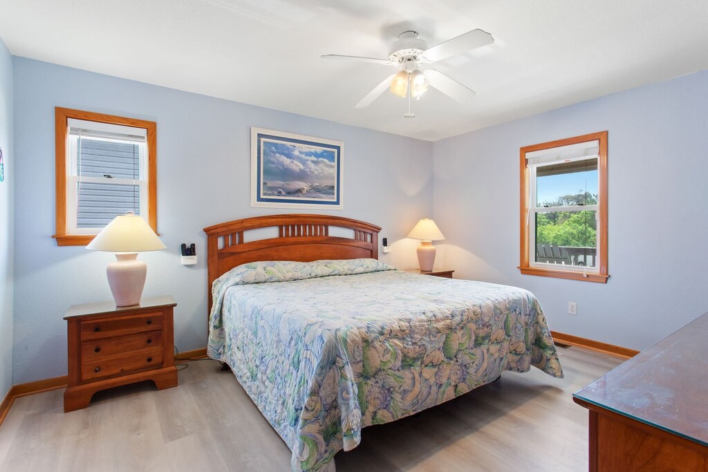 The King Master Bedroom is the perfect retreat at the end of the day.