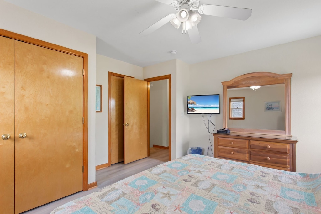 The Top-Level King Bedroom offers plenty of room to relax during your vacation.