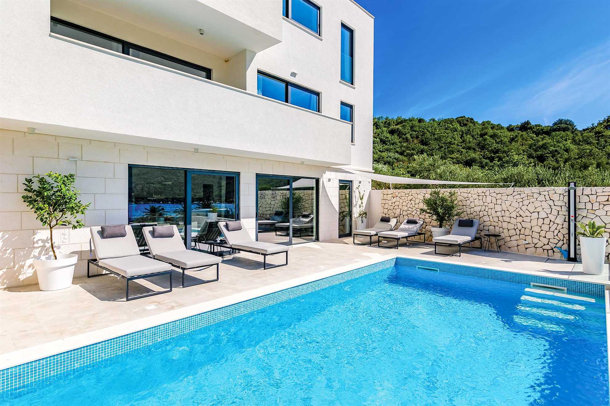 Property Image 1 - Idyllic Dazzling Villa with Stunning Zaton Bay View