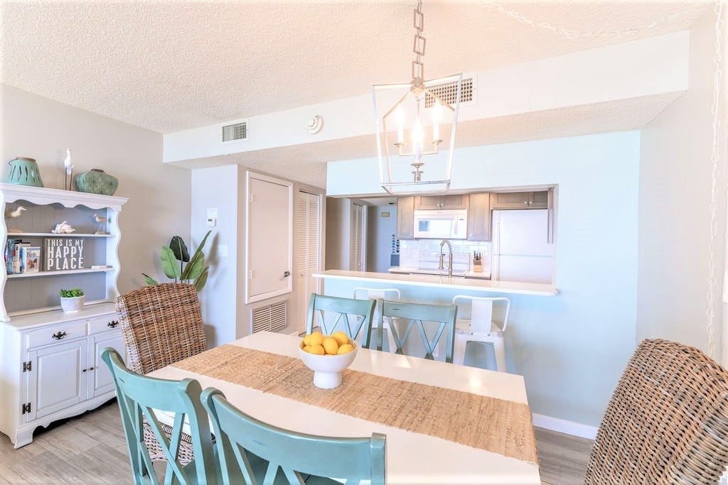 Bright coastal dining—gather, laugh, and enjoy every meal!