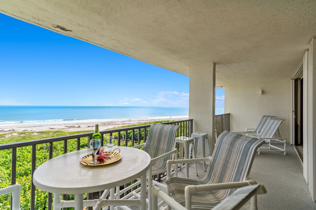 Large outdoor balcony