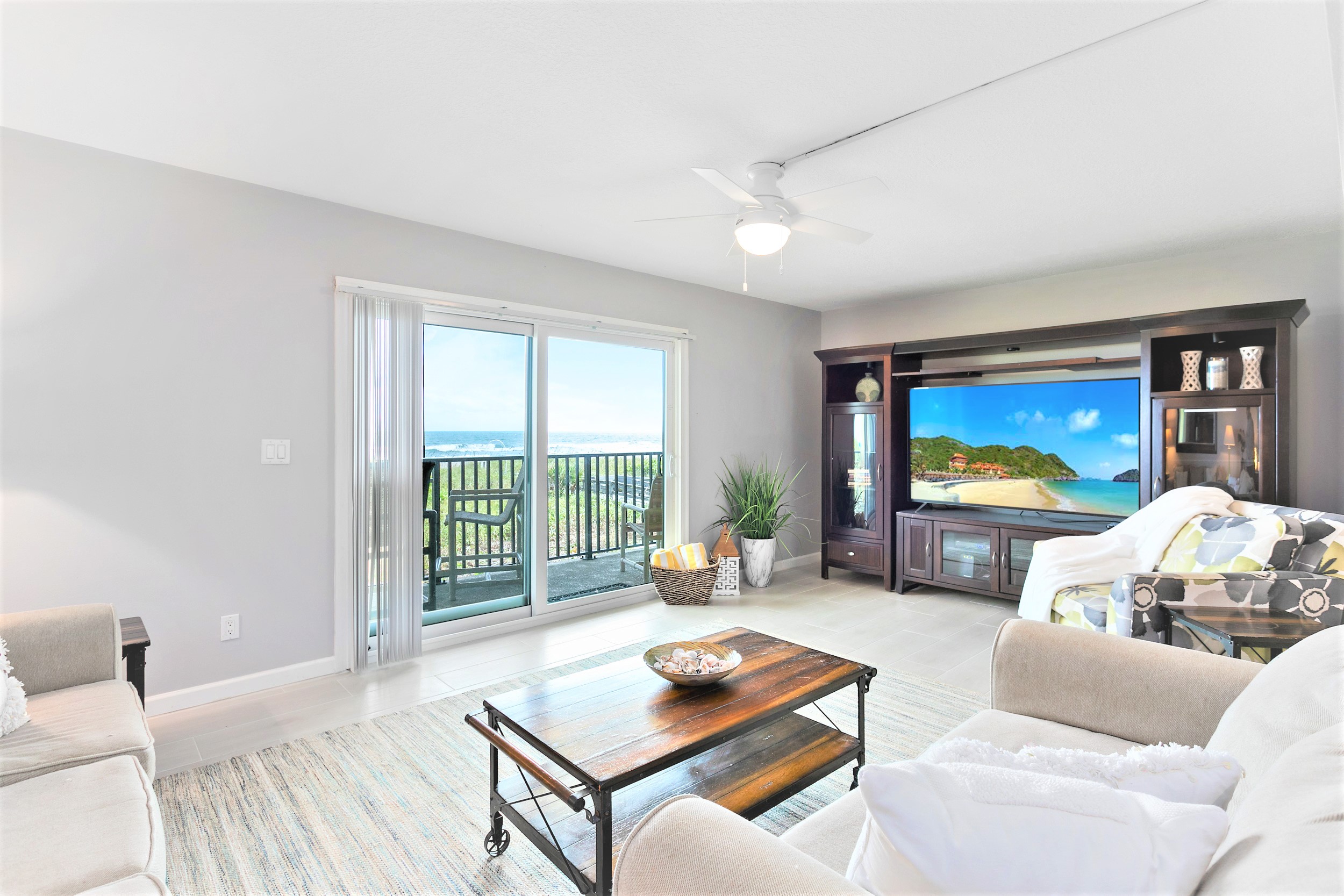 Gorgeous, bright and well appointment direct oceanfront unit by the Cocoa Beach Pier