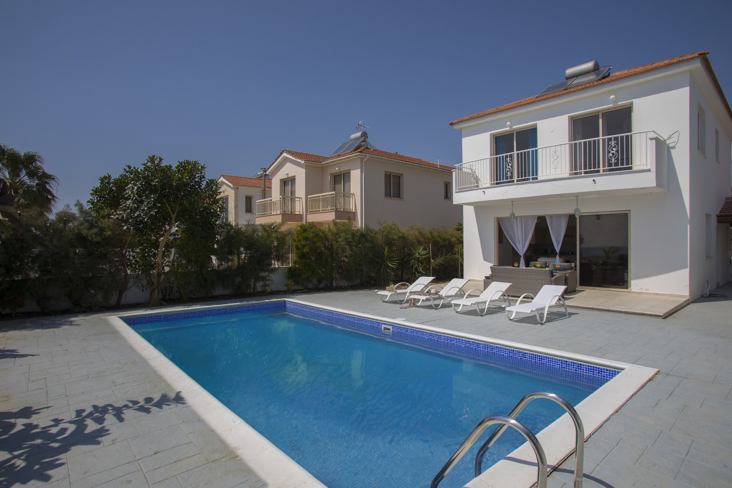 Property Image 2 - Restful Holiday Villa with Pool steps to Mozotos Beach