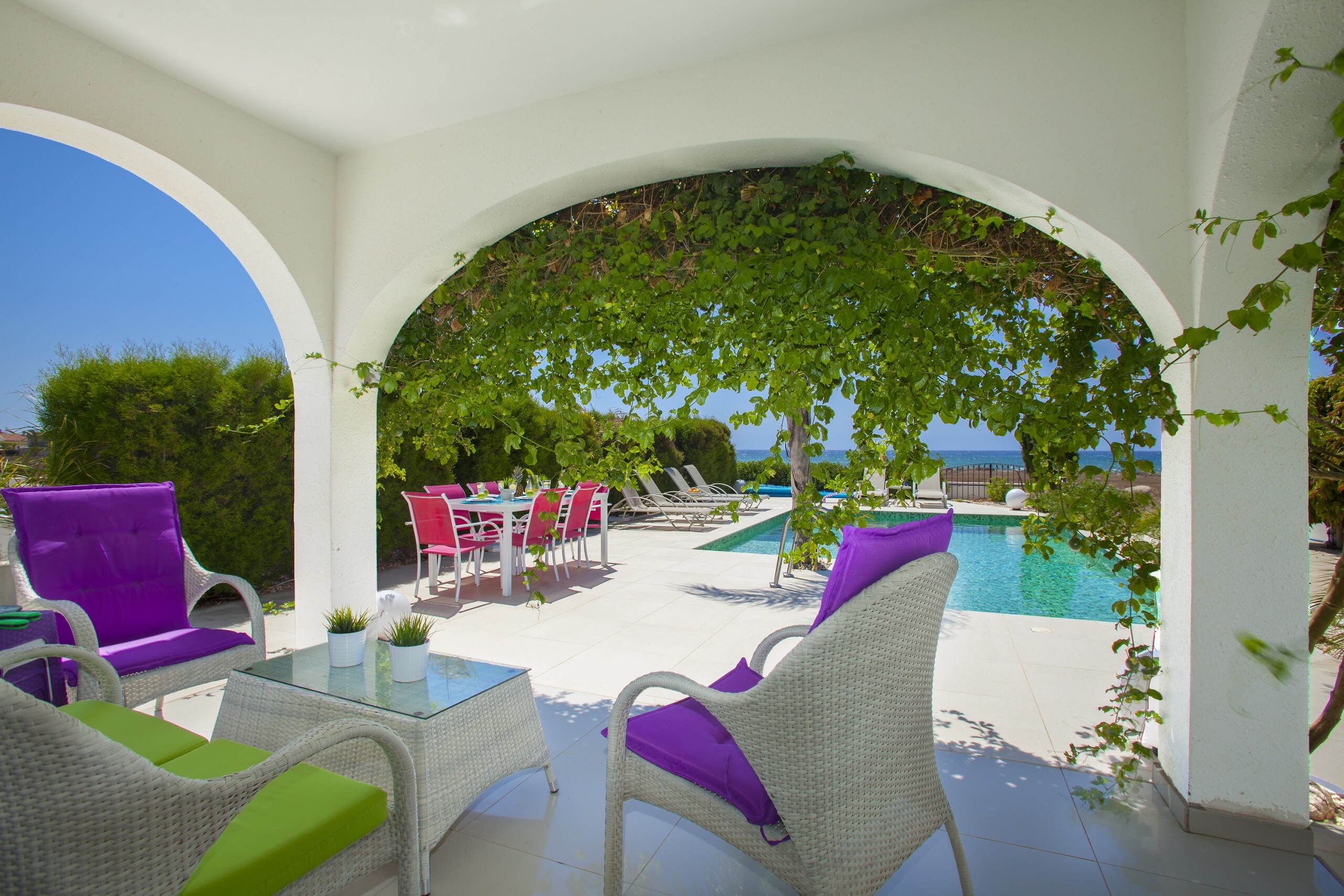Property Image 2 - Modern Airy Villa with Amazing Sea View from Pool Area