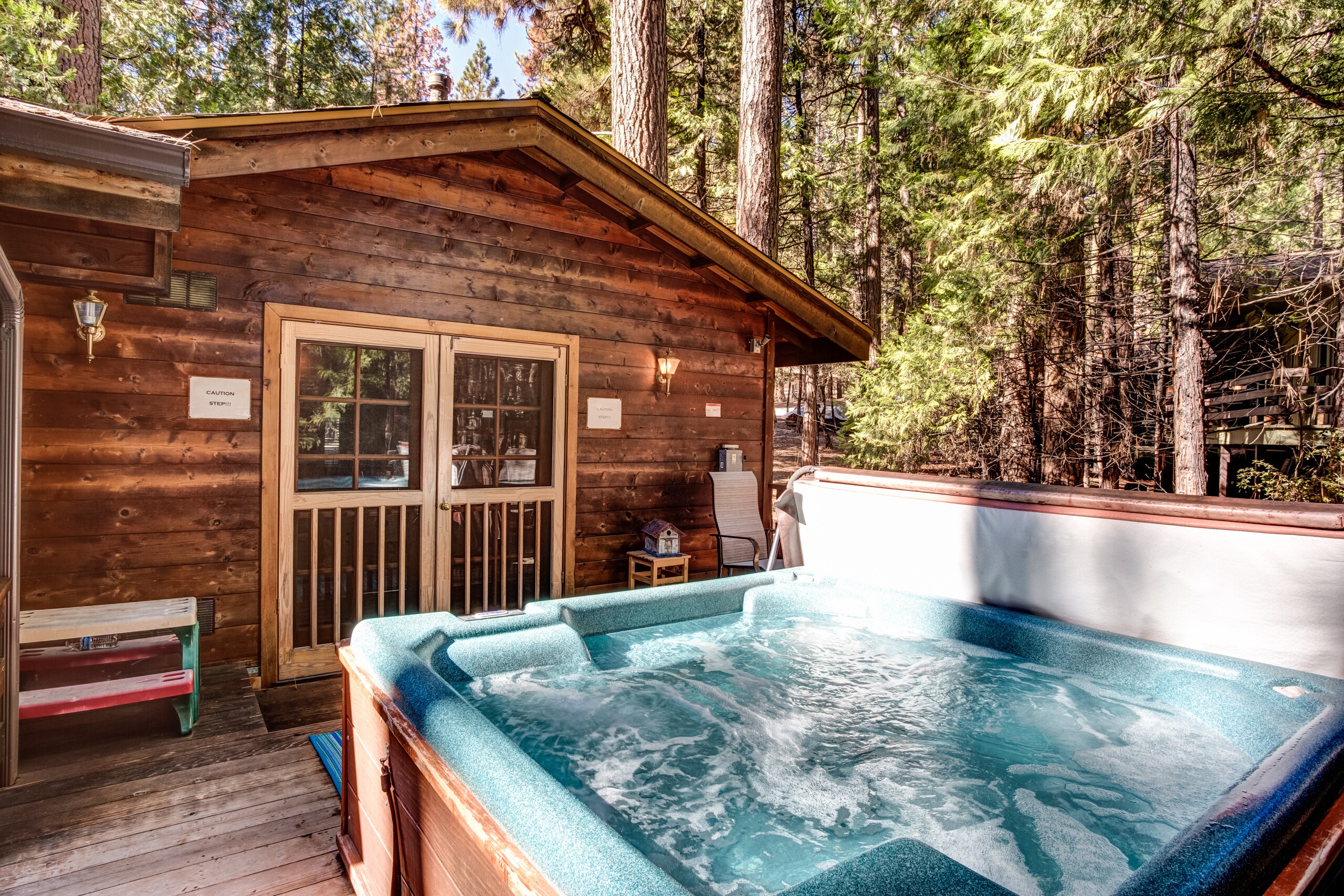 Hot tub on back deck!