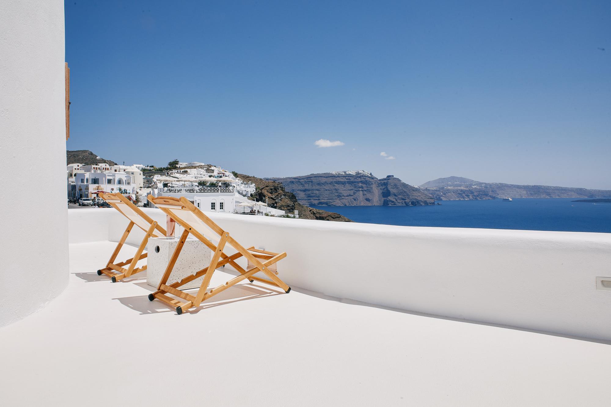 Property Image 2 - Unique Cycladic Windmill Offering Impressive Views of Oia’s Caldera Cliffs