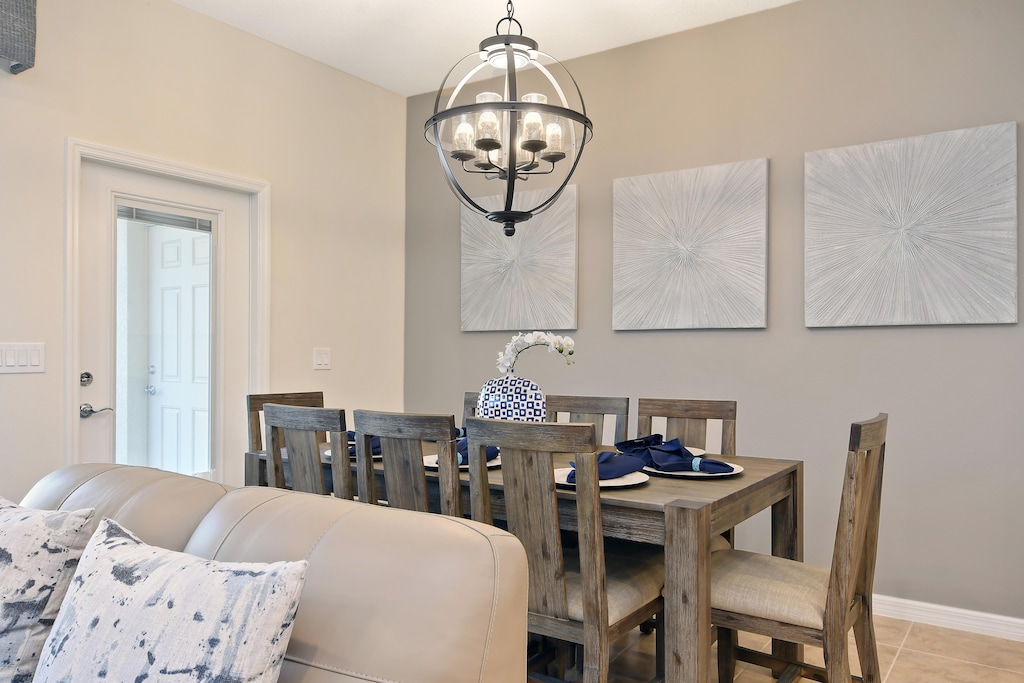 Elegant dining room table