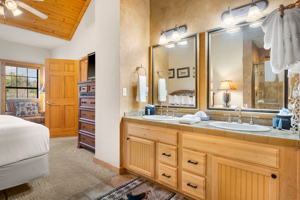 Vanity in the Upstairs Bathroom