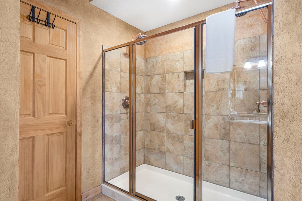 Shower in the Upstairs Bath