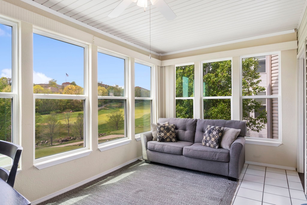 Extra Seating in the Sunroom