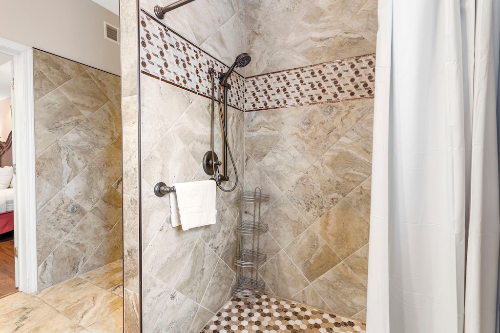 Large Roll-in Shower