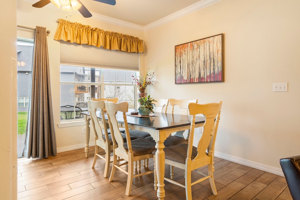 Dining area With Patio Access