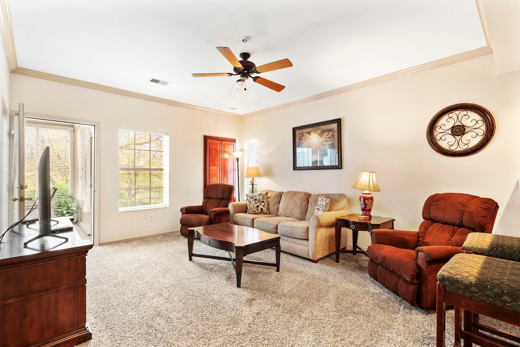 Comfortable Living Room- Cable TV/DVD, Sofa Bed, Sunroom Access