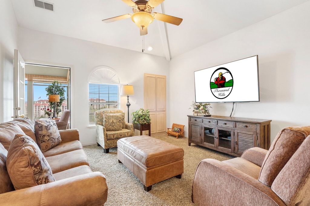 Living Room - Cable TV/DVD, Sofa Bed, Sunroom Access