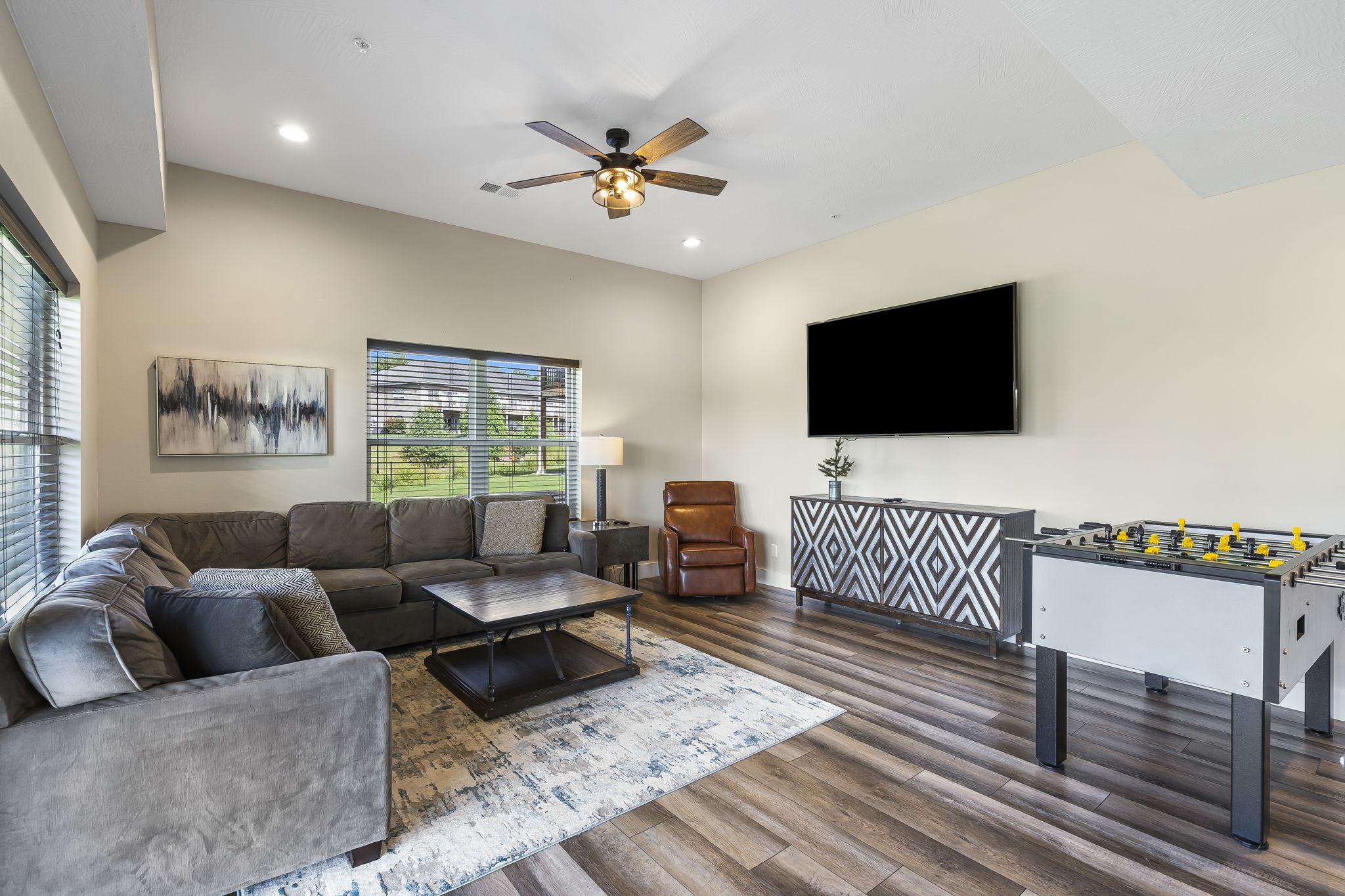 Downstairs Living Area with Games Downstairs Living Area with Games