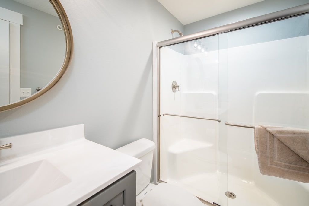 Bathroom attached to Bedroom One