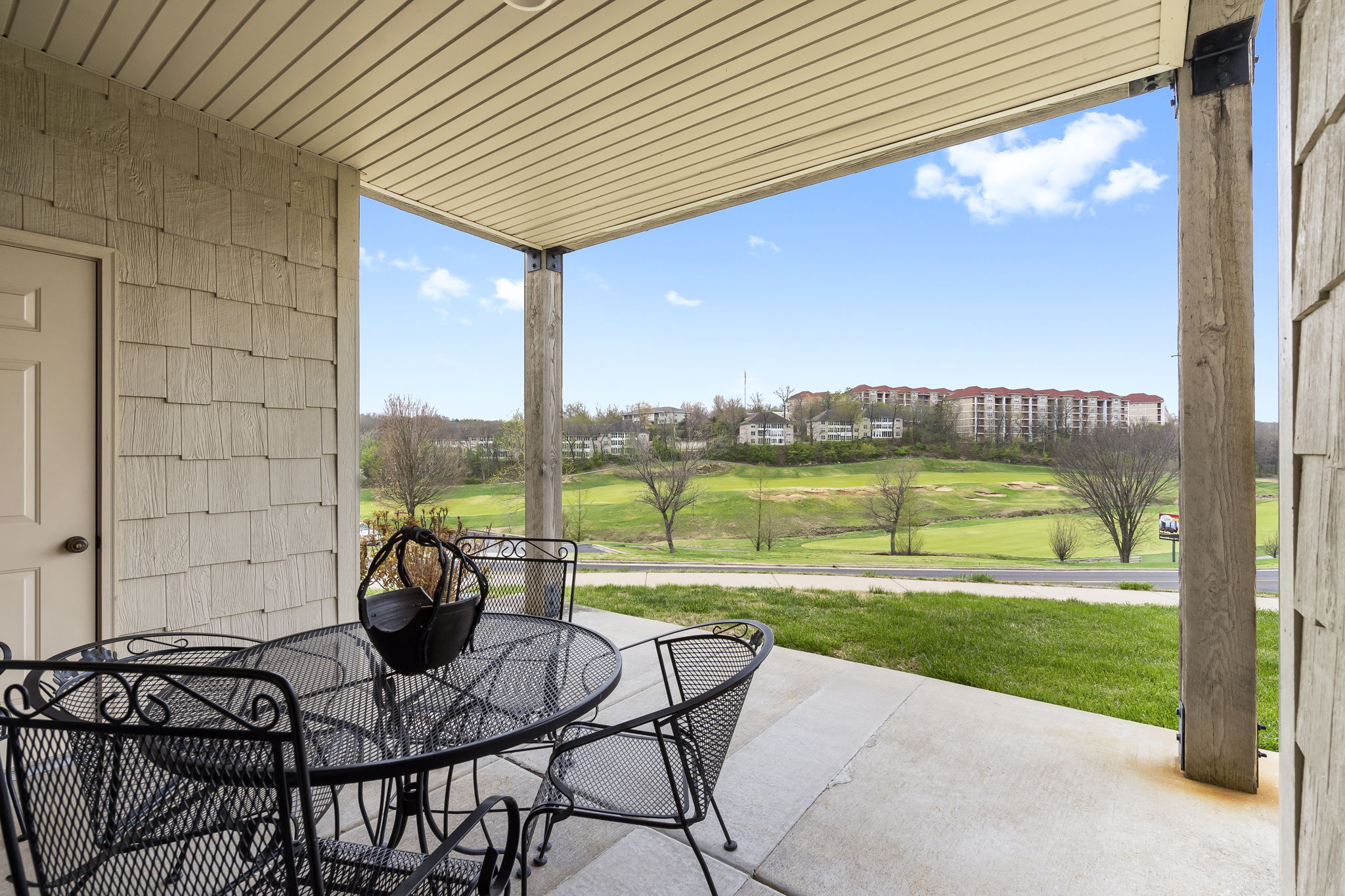 Spacious Patio with a Golf Course View