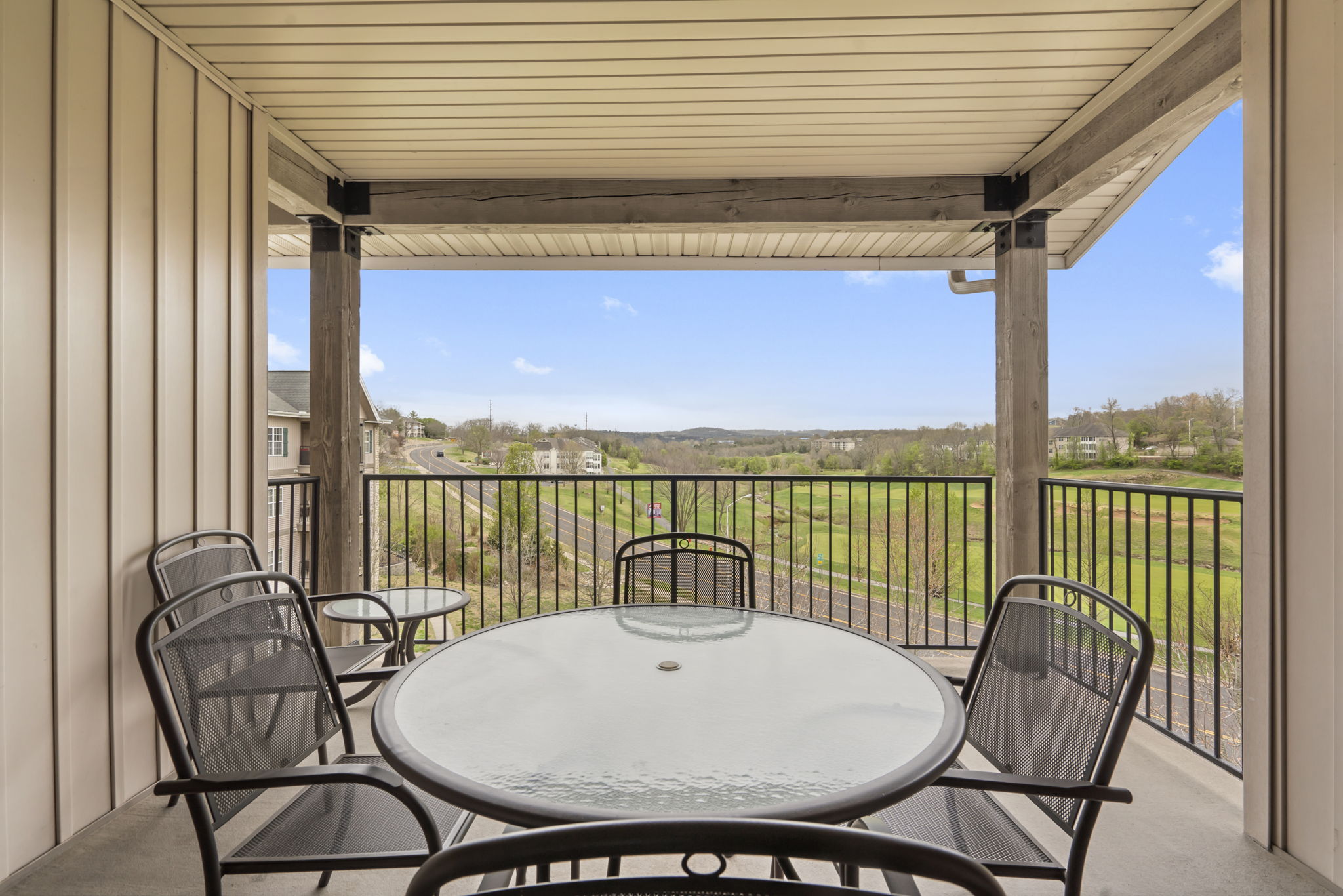 Covered Patio with Golf Course View