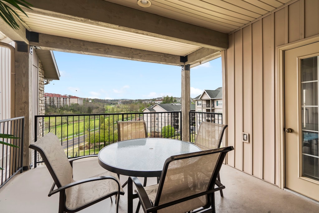 Deck Area with Golf Pool View