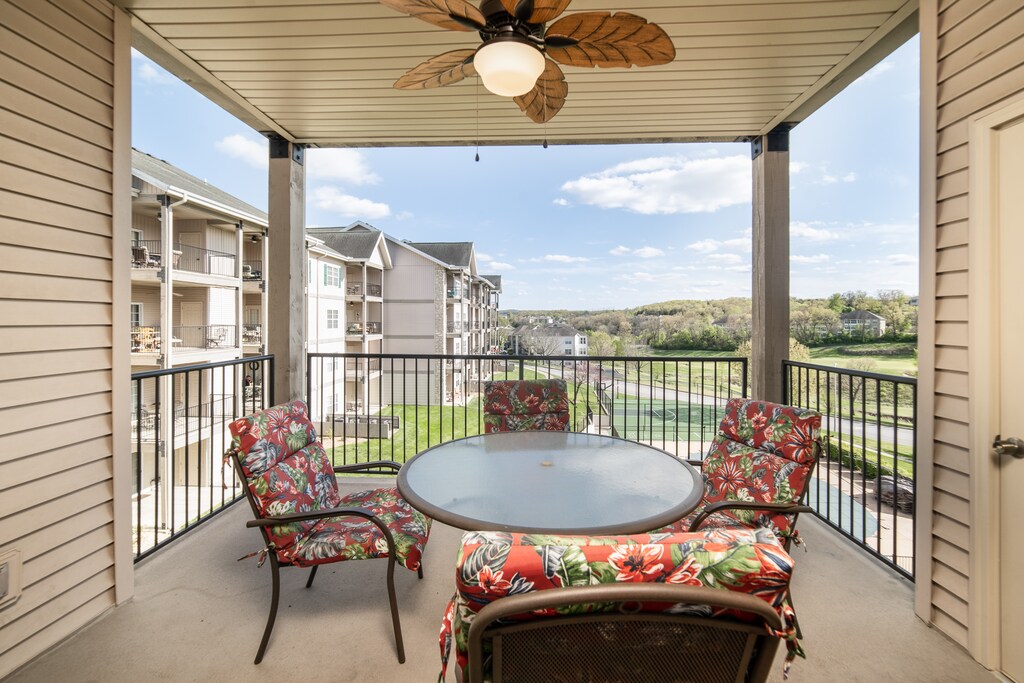 Private, Covered Balcony