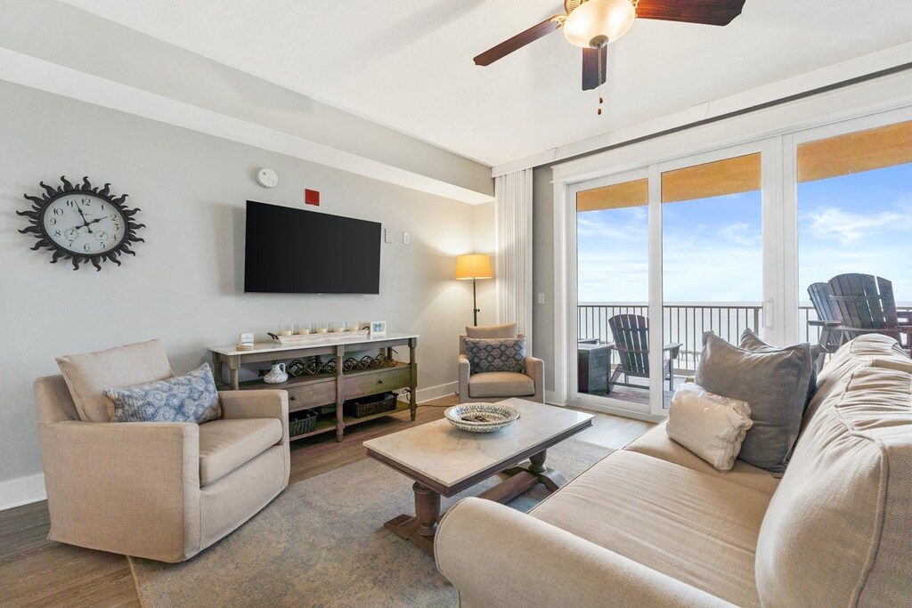 Living Area with Balcony