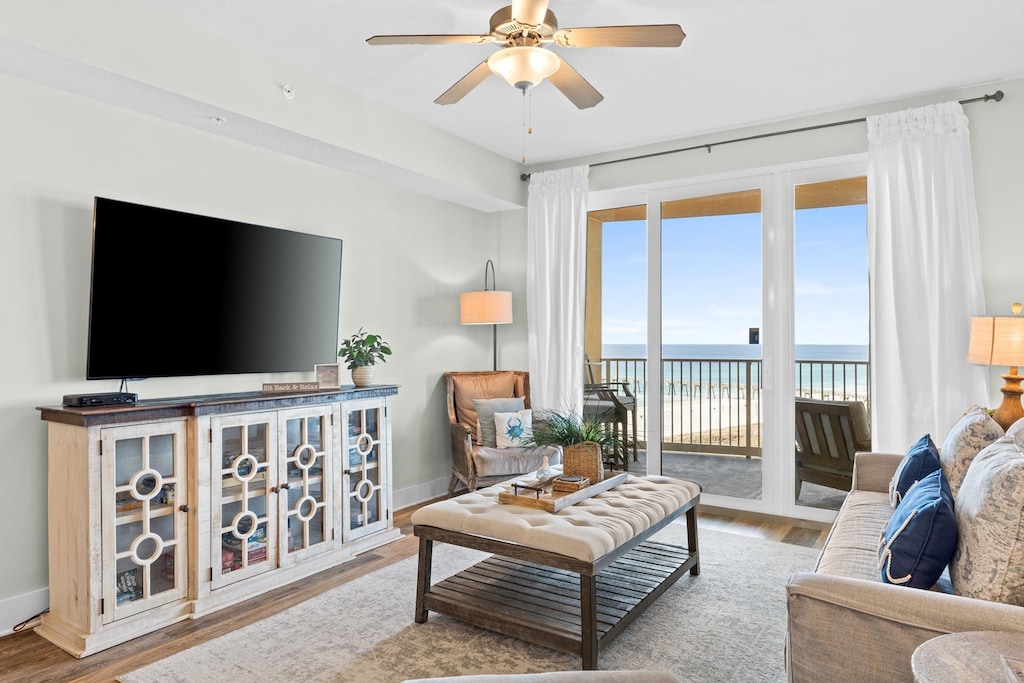 Living Area with Gulf Views