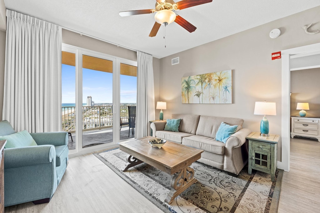 Living Area with Balcony