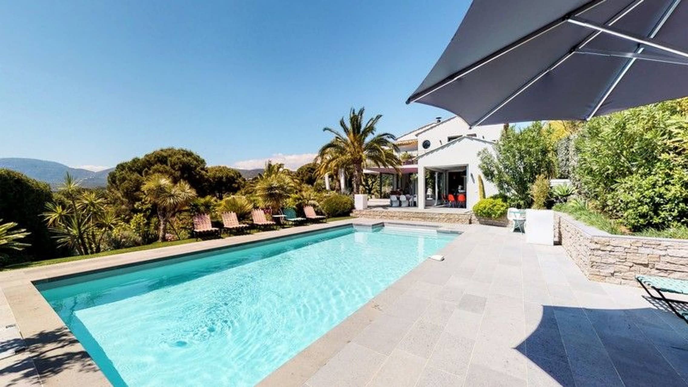 Property Image 1 - Modern 3 bedroom villa with AC, sea view and pool in La Croix Valmer