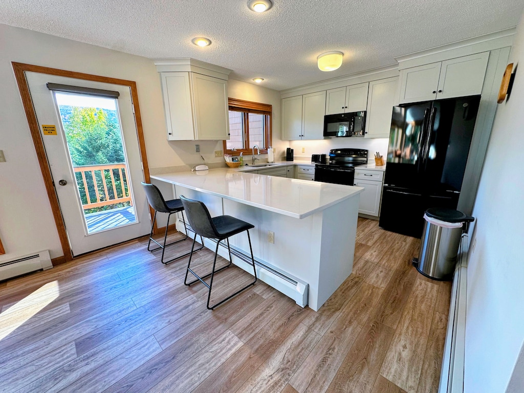 Cook up a feast in this sleek, fully-equipped kitchen with ample counter space.