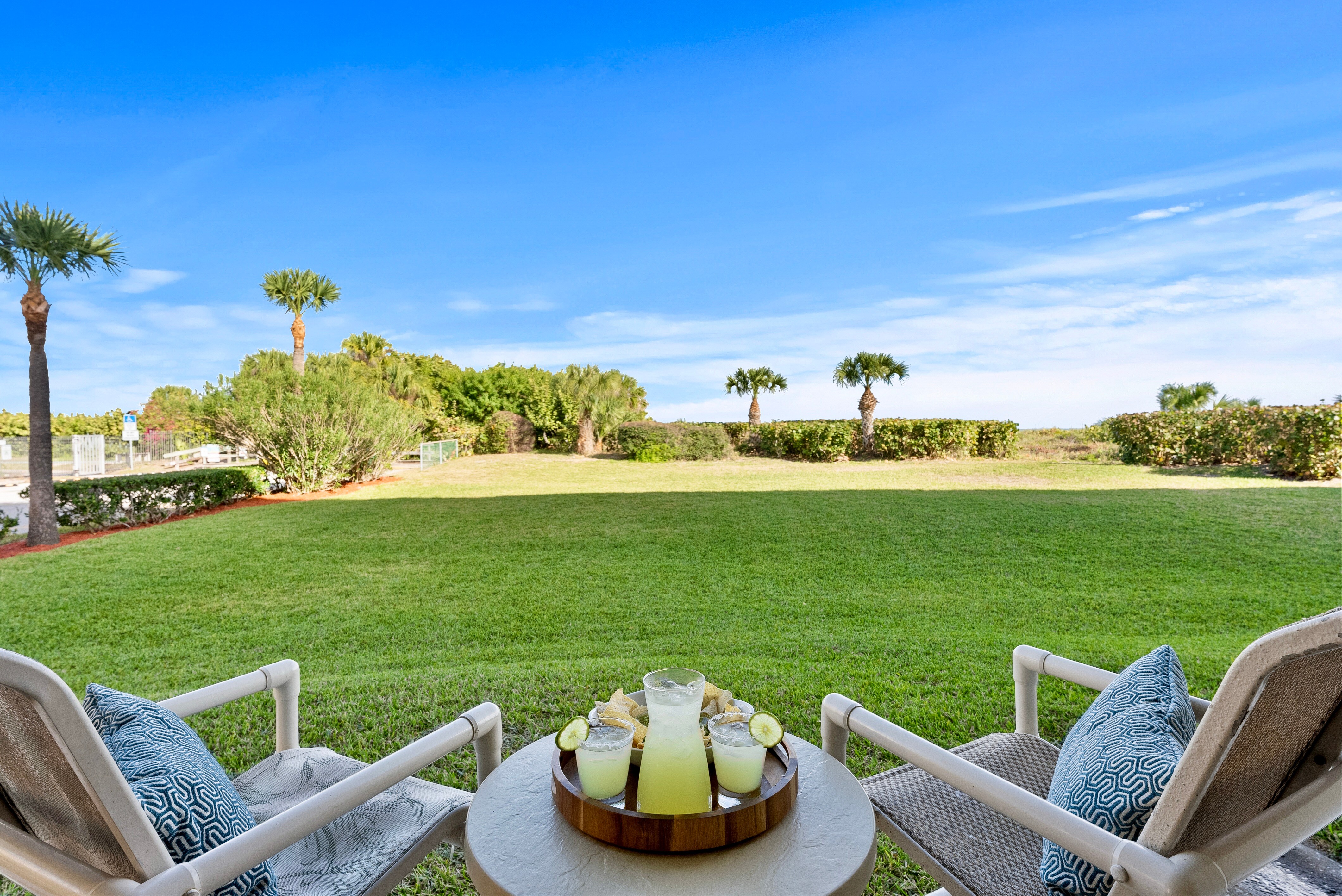 Wow. Your direct ocean walk out patio!